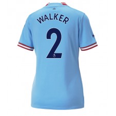 Manchester City Kyle Walker #2 Hjemmedrakt Kvinner 2022-23 Kortermet